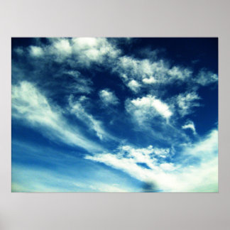 Lucht van wolken poster
