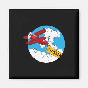 Lucht Vliegtuig Grappige Wiskunden Nerd Verjaardag Magneet