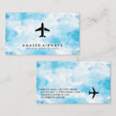 Lucht Vliegtuig | Lucht Wolken Visitekaartje (Voorkant / Achterkant)