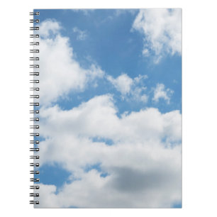 lucht, weer, natuur, wit, blauw, wolk, zonlicht notitieboek