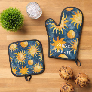 Lucht Zon Schijnt Helder Ovenwant & Pannenlap Set