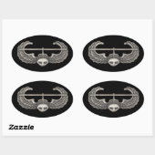 Luchtaanval Ovale Sticker (Vel)