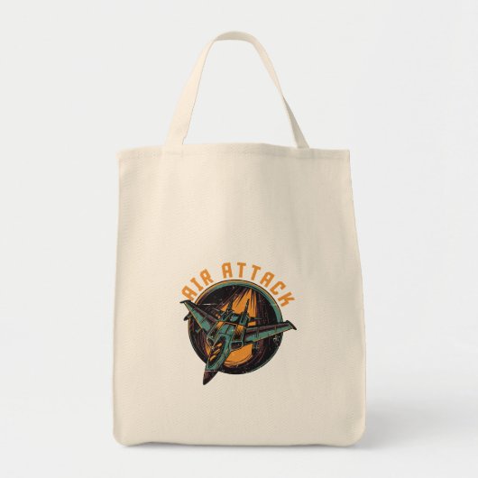 LUCHTAANVAL TOTE BAG (Voorkant)