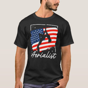 Luchtacrobaat Aerial Yoga-beoefenaar en Aerial Zi T-shirt