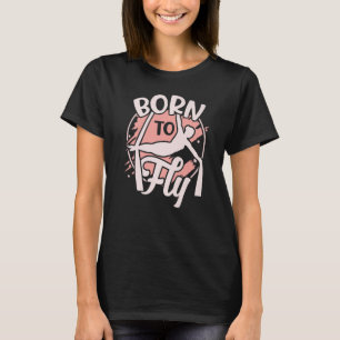 Luchtacrobaat Aerial Yoga Beoefenaar En Aerial Zij T-shirt
