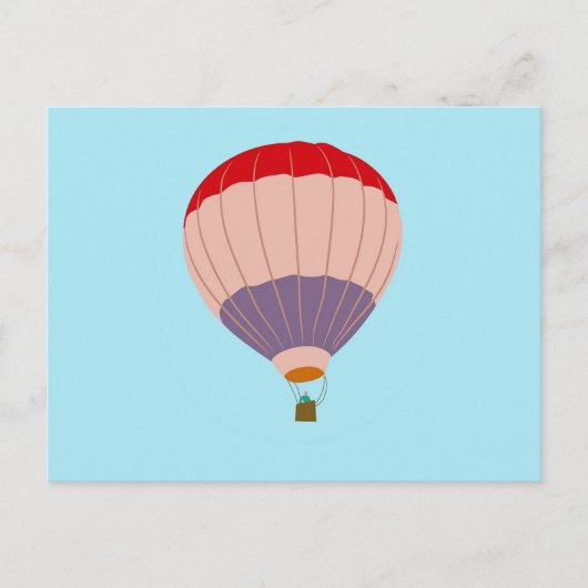 Luchtballon Briefkaart (Voorkant)