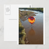 Luchtballon die de Rio Grande-rivier raakt Briefkaart (Voorkant / Achterkant)