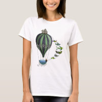 Luchtballon en -vogels
