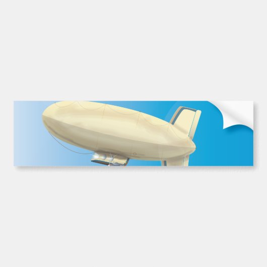 Luchtballon Luchtschip Bumpersticker (Voorkant)