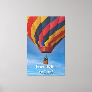 Luchtballon op canvas afdruk