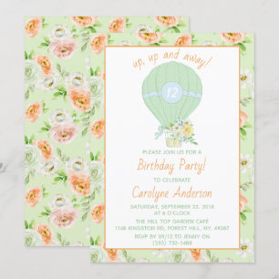  luchtballon voor floral, elke zondag kaart