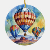 Luchtballon Zuidwest Arizona Waterverf Keramisch Ornament (Voorkant)