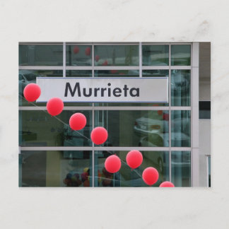 Luchtballonnen bij een Murrieta, CA, autohandel Briefkaart