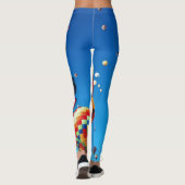 Luchtballonnen blauwe hemel leggings (Achterkant)