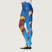 Luchtballonnen blauwe hemel leggings (Links)