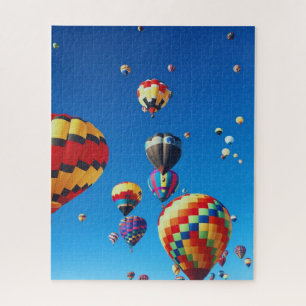 Luchtballonnen blauwe hemel legpuzzel