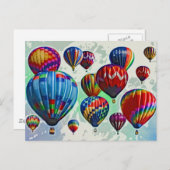 Luchtballonnen Briefkaart (Voorkant / Achterkant)