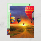 Luchtballonnen Briefkaart (Voorkant / Achterkant)
