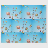 Luchtballonnen Cadeaupapier (Vlak)