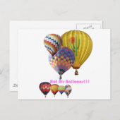 Luchtballonnen!!! Collage Briefkaart (Voorkant / Achterkant)