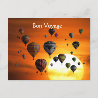 Luchtballonnen in briefkaart