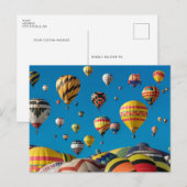 Luchtballonnen in het Briefkaart Sky (Voorkant / Achterkant)