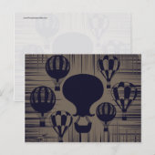  luchtballonnen met drukcabine briefkaart (Voorkant / Achterkant)