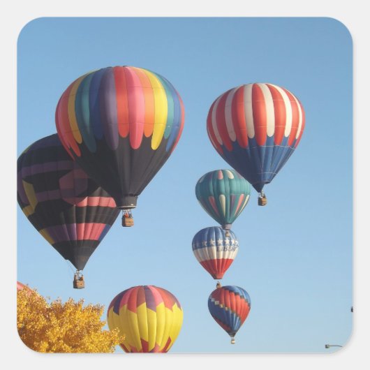 Luchtballonnen met Stickers in de lucht (Voorkant)
