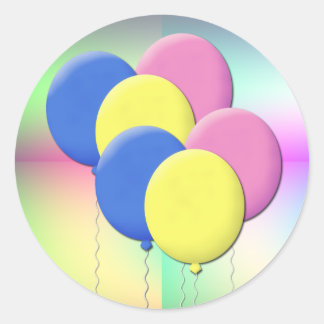 Luchtballonnen Ronde Sticker