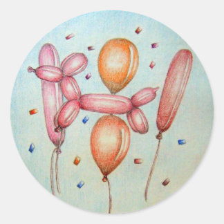 Luchtballonnen Ronde Sticker
