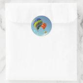 Luchtballonnen Ronde Sticker (Tas)
