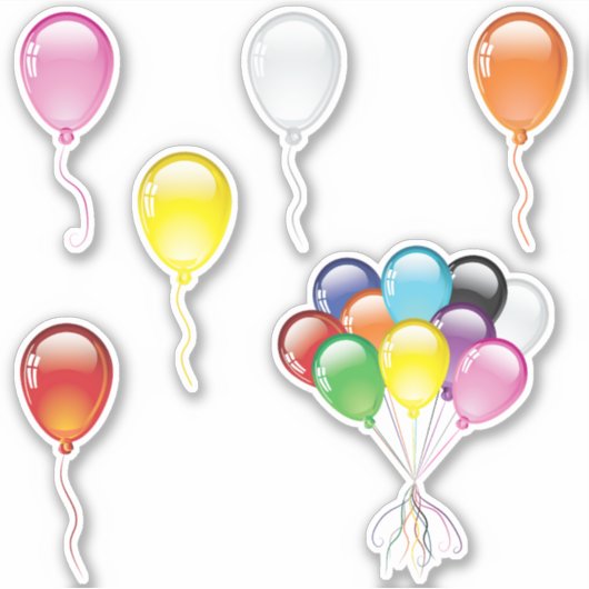 Luchtballonnen Sticker (Voorkant)