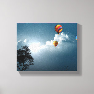 Luchtballonnen verpakt Canvas Afdruk