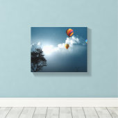 Luchtballonnen verpakt Canvas Afdruk (Insitu (Houten vloer))