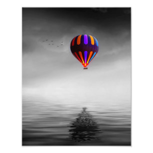 Luchtballonportret Foto Afdruk