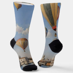 Luchtballonvaren boven de olieverf van Venetië, Sokken