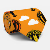 Luchtballonvaren met heet luchtballonpatroon stropdas (Opgerold)