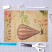 luchtballonvlieger, Frans Tissuepapier (Craft)