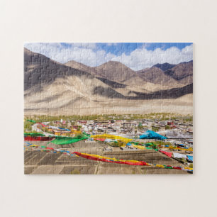Luchtbeeld van het Samye-klooster - Tibet, Azië Legpuzzel
