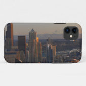 Luchtbeeld van het stadsprofiel van Seattle 2 Case-Mate iPhone Case (Achterkant (horizontaal))