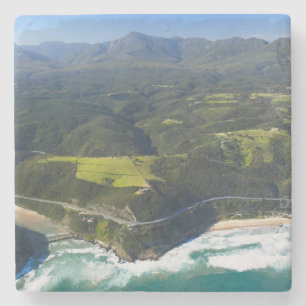 Luchtbeeld van Keurboomsrivier, Garden Route Stenen Onderzetter