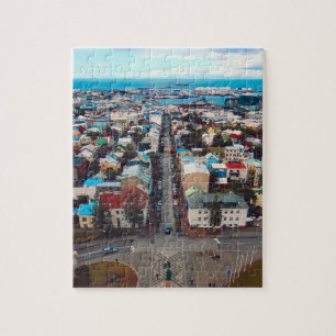 Luchtbeeld van Reykjavik Legpuzzel