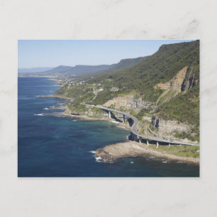 Luchtbeeld van Sea Cliff Bridge bij Wollongong, 2 Briefkaart