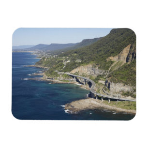 Luchtbeeld van Sea Cliff Bridge bij Wollongong, 2 Magneet
