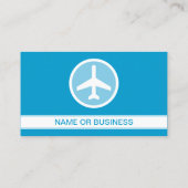 luchtbel in het vliegtuig visitekaartje (Achterkant)