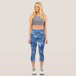 luchtbellen in blauwe capris