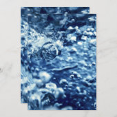 Luchtbellen, Onderwaterbellen, Abstracte bellen Save The Date (Voorkant / Achterkant)