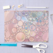  luchtbellen roze en blauw tissuepapier (Craft)