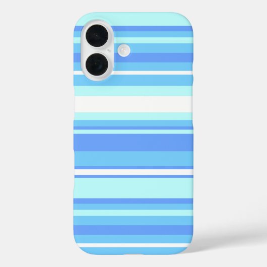Luchtblauwe strepen Case-Mate iPhone case (Achterkant)