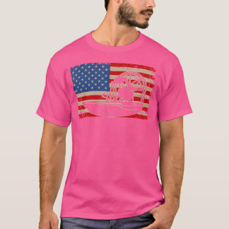 Luchtboot Amerika Vlag I Patriottische Luchtboot K T-shirt
